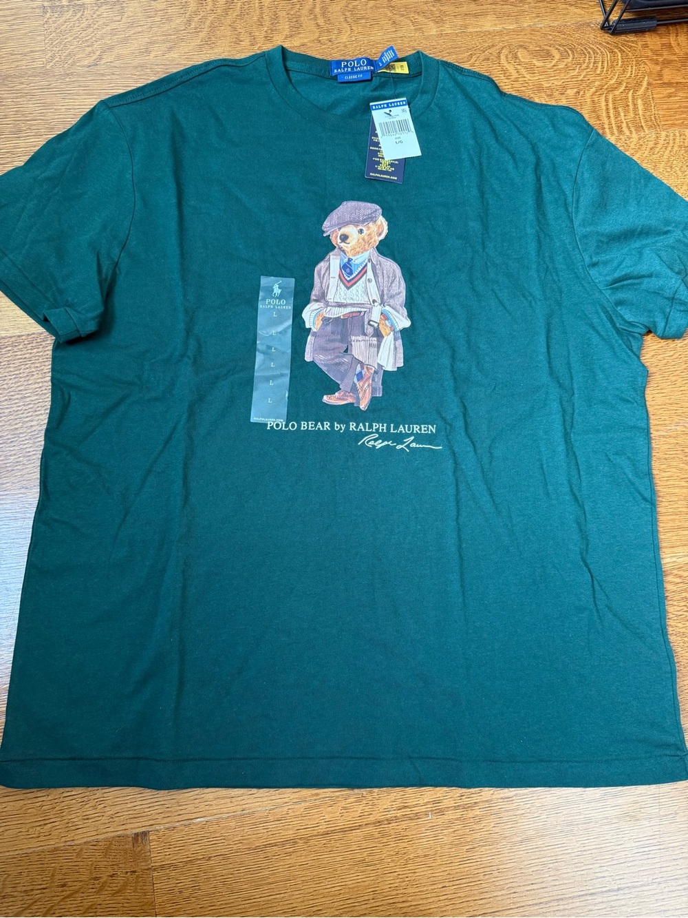 Ralph Lauren Polo Bear Mens T-Shirt NWT Sz Large Classic Fit